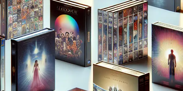 A vibrant collection of Japanese adult film covers featuring unique artwork and premium packaging designs.